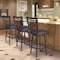 Armen Living Fargo 26" Barstool in Auburn Bay finish with Brown Pu upholstery LCFA26BABR - alternate 2